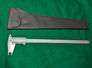 [ used * free shipping ]Mitutoyo made vernier calipers 300mmmitsutoyo vinyl case ( condition bad .) attaching 