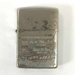 ジッポー ZIPPO オイルライター HISTORY OF ZIPPO PRESIDENTS 歴代社長サイン シルバー 1991年 USA製 ジャンク