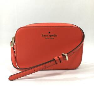 [ beautiful goods ] Kate Spade shoulder bag WLR00686safia-no leather orange diagonal .. pochette Kate spade