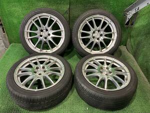 函館発☆最落なし!【ワーク☆17インチセット】WORK☆PROMISING 17×7 PCD100 5穴 OFF45 ヨコハマ 215/45R17 2021年製 夏タイヤおまけ