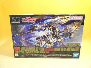 [ not yet constructed ] Bandai gun pra HG1/144 216 Gundam NT RX-0 Unicorn Gundam 3 serial number feneks Gold coating J5S245