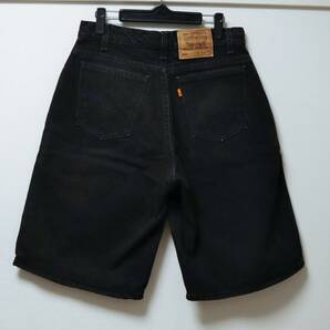 ★Levi's リーバイス 560 ブラックデニム ショートパンツ ハーフパンツ ショーツ made in USA 90's★の画像2