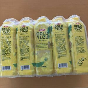  yuzu juice 10 pcs set OKF GOLD YUZU Gold yuz drink soft drink cost ko500ml×10ps.@( best-before date 2025/8/29)