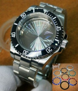 腕時計 ケース NH35 NH36 NH34 7S26 7S36 4R36 対応 ウォッチ ダイバーズ ダイバーズウォッチ 腕時計ケース 腕時計修理 サファイアガラス 