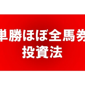 的中率９９．１％の「単勝ほぼ全馬券投資法」 ソフト 必勝法 投資 競馬 予想 副収入