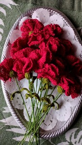  hand-knitted carnation carnation ②③④15 pcs set 