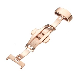 22mm rose Gold D buckle one push with function wristwatch 