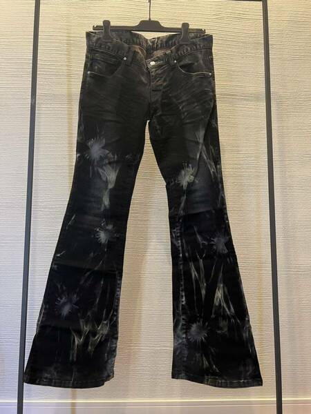 00s archive tornado flare denim pants ifsixwasnine japanese label ppfm l.g.b. kmrii civarize julius rick owens goa share spirit