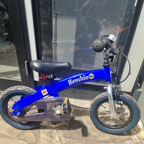 ビタミンiファクトリー へんしんバイク Henshin Bike ブルー 青 12インチ キックバイク 子供用自転車 バランスバイク スポーツバイクの画像1