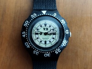 Swatch　スウォッチ　SCUBA スクーバ　Black 1995年　腕時計　送料無料　電池新品　ZARD 坂井泉水