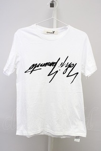 Ground Y / リバースロゴTシャツ 3 ホワイト T-24-04-23-013-Gr-ts-YM-ZT199