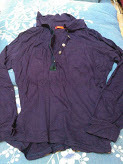 Yorkland M размер фиолетовый рубашка-поло с длинным рукавом 
