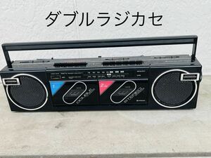 HITACHI ダブルラジカセ TRK-W105 ジャンク