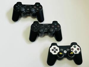 【PS3 コントローラー】プレステ3 ワイヤレスコントローラー　まとめて　3台セット