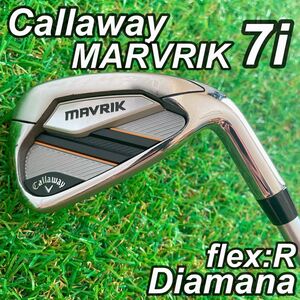 屋外未使用　美品　Callaway MAVRIC キャロウェイ　マーベリック　７番 アイアン　単品　7I R カーボンシャフト　右