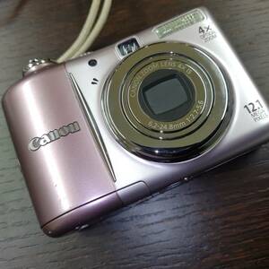  #348 キヤノン CANON PowerShot A1100IS ピンク　単3電池使用　通電確認済　現状品