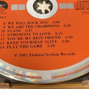 レア 84年初期ワーナー西ドイツターゲット盤(38XP-94 ?)クイーン(QUEEN)81年「グレイテスト・ヒッツ(GREATEST HITS)」アメリカ選曲盤全14曲の画像8