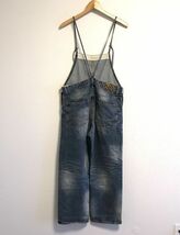 完売 24SS 近藤千尋着 Whim Gazette ウィムガゼット DENIM ALL IN ONE 2 デニム オールインワン size:F /サロペット パンツ オーバーオール_画像3