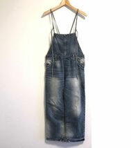 完売 24SS 近藤千尋着 Whim Gazette ウィムガゼット DENIM ALL IN ONE 2 デニム オールインワン size:F /サロペット パンツ オーバーオール_画像2