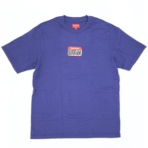 【21FW】 Supreme シュプリーム Gonz Nametag S/S Top ゴンズ ネームタグ Tシャツ / M / Washed Navy ネイビー / ネームバッジ / boxlogo