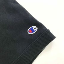 【1円～】Champion チャンピオン フード プルオーバー 半袖 スウェットシャツ 紺 size:L メンズ /パーカー パーカ トレーナー スエット_画像4