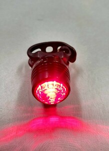 ドゥサン　自転車用LEDリアライト　ルビー　※充電式　明るさ15ルーメン　RC100-BK　中古　稼働テスト済み LED レッド