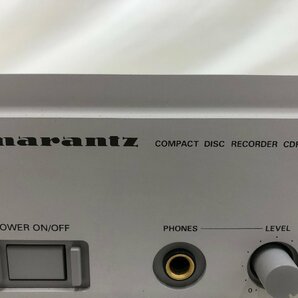 Y1631 中古品 オーディオ機器 CDデッキ Marantz マランツ CDR630の画像9