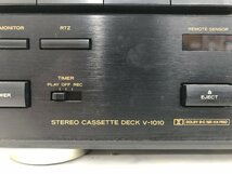 Y1694　現状品　オーディオ機器　カセットデッキ　TEAC　ティアック　V-1010_画像9