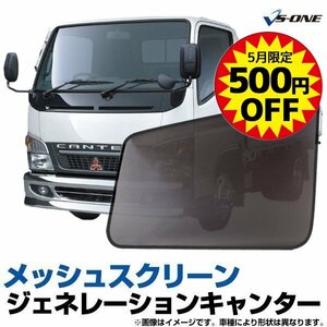 網戸 ジェネレーションキャンター 標準/ワイド車 トラック用品 日除け メッシュスクリーン 防虫ネット 定形外 送料無料 5月限定500円引