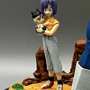 超サイヤ人ベジータ 対19号戦ver. ドラゴンボール リペイント HG ブルマ&赤ちゃんトランクス 人造人間編 ドラカプ風 の画像10