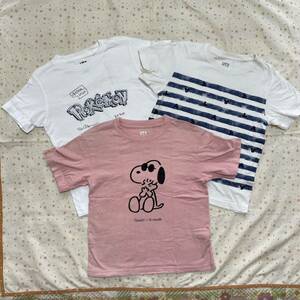 送料無料！ ユニクロ Tシャツ 3枚セット ☆ 130