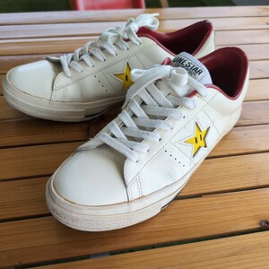  Converse one Star leather Mario 26.5cm white 
