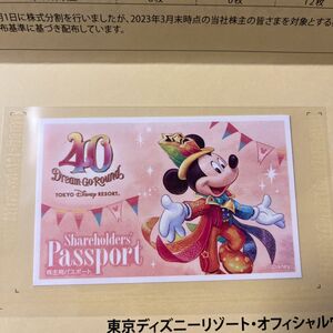 東京ディズニーランド　ディズニーシー　パスポート　株主優待　2024年6月30日まで