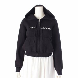 【マークジェイコブス】Marc jacobs ロゴ コットン×ナイロン ジップアップパーカー N603C02RE21 ブラック S【中古】205869