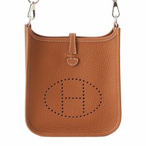 【エルメス】Hermes　B刻 エブリンTPMトリヨンクレマンス SV金具 ショルダーバッグ ブラウン 【中古】【正規品保証】207255