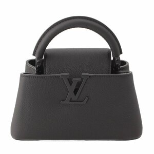 【ルイヴィトン】Louis Vuitton　カプシーヌ EW MINI マットカーフレザー 2way ハンドバッグ M23955 オールブラック 【中古】208153