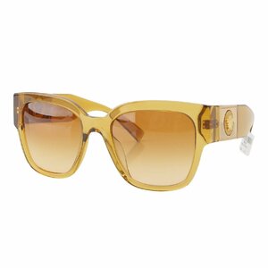 [ Versace ]Versacemete.-sa квадратное полный обод солнцезащитные очки I одежда очки VE4437U хаки 54*20 не использовался [ б/у ]206099