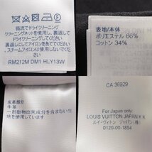 【ルイヴィトン】Louis Vuitton　メンズ NBA モノグラム レザーパッチ 半袖 シャツ RM212M ブラック XL 【中古】【正規品保証】207352_画像10