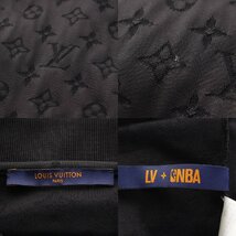 【ルイヴィトン】Louis Vuitton　メンズ NBA モノグラム レザーパッチ 半袖 シャツ RM212M ブラック XL 【中古】【正規品保証】207352_画像8