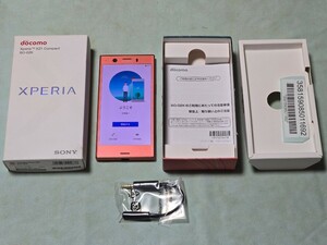 ドコモ SONY Xperia XZ1 Compact SO-02K Twilight Pink SIMロック解除済み