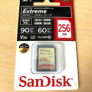 【新品未開封】SanDisk Extreme 256GB SDXC UHS-1 V30 カード 日本国内正規品＜SDSDXVF-256G-JNJIP＞ サンディスク エクストリームの画像1