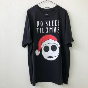 K112 Tシャツ　ディズニー　黒　2XL　ナイトメアビフォアクリスマス　ジャック