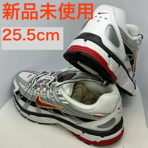 NIKE P-6000 ナイキ メタリックシルバー ランニングシューズ BV1021-101 25.5cm