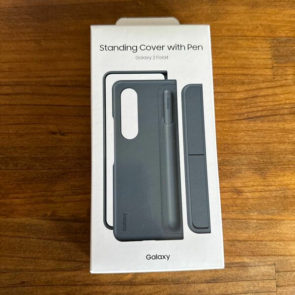 by Galaxy Z Fold4 Standing Cover with Pen/グレイグリーン [国内正規品] 