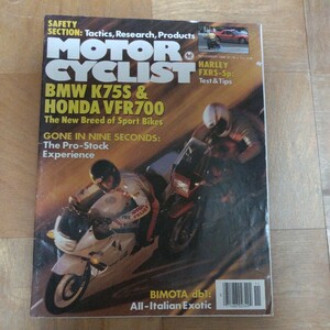 モーターサイクリスト MOTOR CYCLIST 英語雑誌 バイク雑誌 NOVEMBER 1986