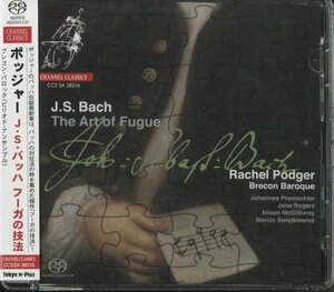 【美品】CD/ レイチェル・ポッジャー、ブレコン・バロック / J.S.バッハ：フーガの技法 / 直輸入盤 SACD 帯付 CCSSA38316 40516M