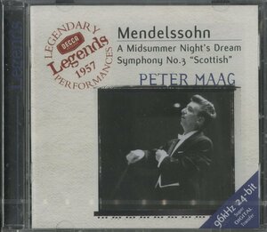 【未開封】CD/ ペーター・マーク / メンデルスゾーン：交響曲第3番「スコットランド」、真夏の夜の夢 (抜粋) / 輸入盤 4669902 40519