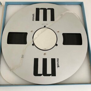 オープンリールテープ 10号 MAXELL 50-120B XLⅠ BQ メタルリール MR-10 元箱付き 2本セット 使用済み 現状品 (501-1)の画像6