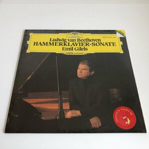 【未開封】LP/ ギレリス / ベートーヴェン：ピアノソナタ第29番「ハンマークラヴィーア」 / ドイツ盤 DIGITAL DGG 410527-1 40507の画像1