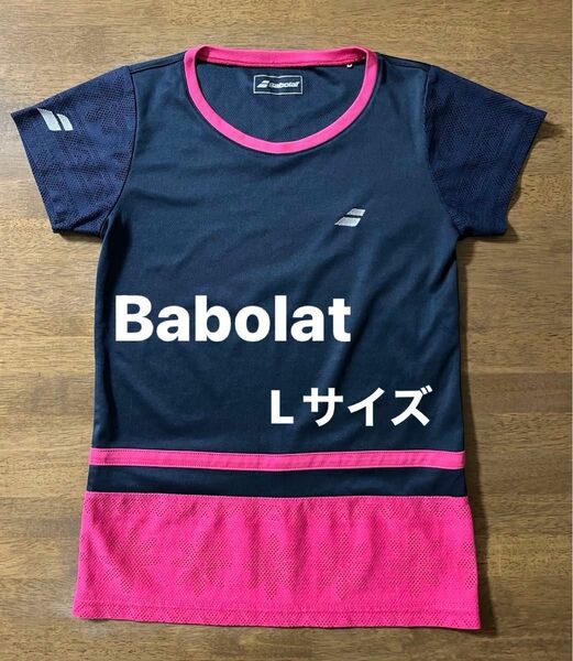 ☆値下げ☆ Babolat バボラ テニスウェア　ティシャツ　シャツ　ネイビー　Lサイズ　レディース